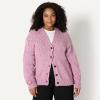 imageAmazon Essentials Demis Pick Womens OversizedFit MultiColor Heavyweight ButtonUp CardiganFuchsia Marl