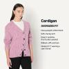 imageAmazon Essentials Demis Pick Womens OversizedFit MultiColor Heavyweight ButtonUp CardiganFuchsia Marl