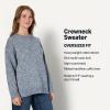 imageAmazon Essentials Demis Pick Womens OversizedFit MultiColor Heavyweight Crewneck SweaterBright Blue Marl