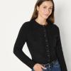 imageAmazon Essentials Demis Pick Womens RegularFit Faux Mohair ButtonDown CardiganBlack