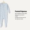 imageAmazon Essentials x Sofia Grainge Unisex Babies SnugFit Cotton Footed PajamasLight Blue Geese