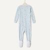 imageAmazon Essentials x Sofia Grainge Unisex Babies SnugFit Cotton Footed PajamasLight Blue Geese
