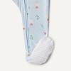 imageAmazon Essentials x Sofia Grainge Unisex Babies SnugFit Cotton Footed PajamasLight Blue Geese