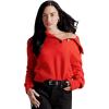 imageAmazon Essentials Demis Pick Womens RelaxedFit Button Collar SweaterRed