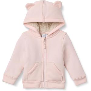 imageAmazon Essentials unisexbaby Sherpa Lined Full Zipper HoodiePale Pink