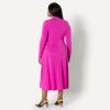 imageAmazon Essentials Demis Pick Womens Fit and Flare LongSleeved Short Maxi DressFuchsia