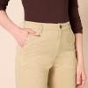 imageAmazon Essentials Womens HighRise SlimFit AnkleLength WideLeg Khaki PantTan