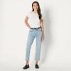 imageAmazon Essentials Womens HighRise Straight Leg JeansIced Light Wash