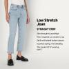 imageAmazon Essentials Womens HighRise Straight Leg JeansIced Light Wash