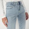 imageAmazon Essentials Womens HighRise Straight Leg JeansIced Light Wash