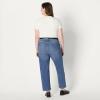 imageAmazon Essentials Womens HighRise Straight Leg JeansMedium Blue Vintage