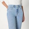 imageAmazon Essentials Womens HighRise Straight Leg JeansTinted Ice Light Wash