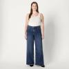 imageAmazon Essentials Womens HighRise Wide Leg JeansStone Dark Wash