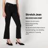 imageAmazon Essentials Womens Medium Stretch MidRise Kick Crop JeansBlack