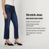 imageAmazon Essentials Womens Medium Stretch MidRise Kick Crop JeansDark Shadow Wash