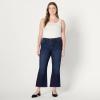 imageAmazon Essentials Womens Medium Stretch MidRise Kick Crop JeansDark Shadow Wash