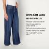 imageAmazon Essentials Womens Ultra Soft MidRise Wide Leg JeansDark Shadow Wash