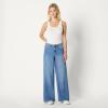 imageAmazon Essentials Womens Ultra Soft MidRise Wide Leg JeansSlate Blue Wash