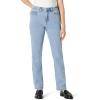 imageAmazon Essentials Womens Medium Stretch SlimFit MidRise Straight Leg JeansIced Blue Light Wash