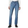 imageAmazon Essentials Womens Medium Stretch SlimFit MidRise Straight Leg JeansMedium Blue Vintage