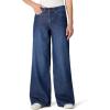 imageAmazon Essentials Womens Ultra Soft MidRise Wide Leg JeansDark Shadow Wash