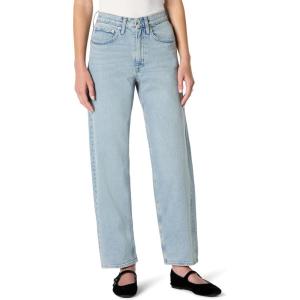 imageAmazon Essentials Womens HighRise Barrel Leg JeansIced Light Wash