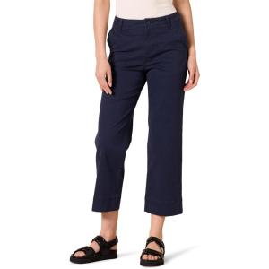 imageAmazon Essentials Womens HighRise SlimFit AnkleLength WideLeg Khaki PantNavy