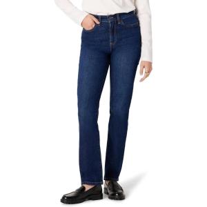 imageAmazon Essentials Womens HighRise Straight Leg JeansDark Shadow Wash