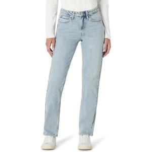 imageAmazon Essentials Womens HighRise Straight Leg JeansIced Light Wash