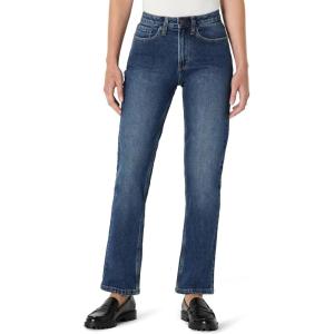 imageAmazon Essentials Womens HighRise Straight Leg JeansStone Dark Wash