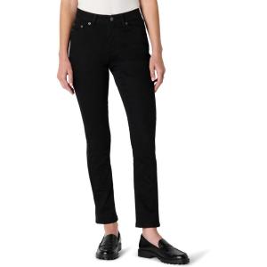 imageAmazon Essentials Womens Medium Stretch SlimFit MidRise Straight Leg JeansBlack