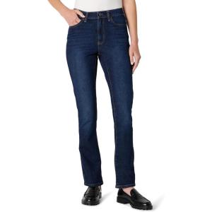 imageAmazon Essentials Womens Medium Stretch SlimFit MidRise Straight Leg JeansDark Wash
