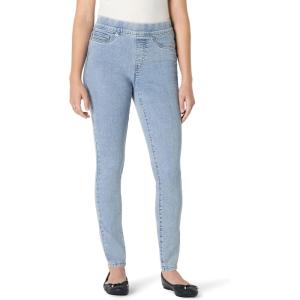 imageAmazon Essentials Womens Stretch Denim MidRise PullOn JeggingIced Light Wash