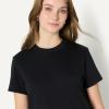imageAmazon Essentials Demis Pick Womens RelaxedFit Cotton Crewneck TShirtBlack
