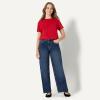 imageAmazon Essentials Demis Pick Womens RelaxedFit Cotton Crewneck TShirtRed