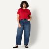 imageAmazon Essentials Demis Pick Womens RelaxedFit Cotton Crewneck TShirtRed