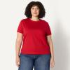 imageAmazon Essentials Demis Pick Womens RelaxedFit Cotton Crewneck TShirtRed