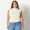 imageAmazon Essentials Demis Pick Womens SlimFit Sleeveless HighNeck TopCream