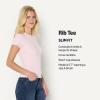 imageAmazon Essentials Demis Pick Womens SlimFit Stretch Rib ShortSleeve TeePastel Lilac