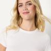 imageAmazon Essentials Demis Pick Womens SlimFit Stretch Rib ShortSleeve TeeWhite