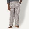 imageAmazon Essentials Mens StraightFit Woven Pajama Pant with PocketsBlack Grey Plaid