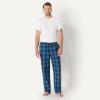 imageAmazon Essentials Mens StraightFit Woven Pajama Pant with PocketsBlue Green Large Plaid