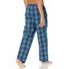 imageAmazon Essentials Mens StraightFit Woven Pajama Pant with PocketsBlue Green Large Plaid