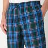 imageAmazon Essentials Mens StraightFit Woven Pajama Pant with PocketsBlue Green Large Plaid