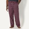 imageAmazon Essentials Mens StraightFit Woven Pajama Pant with PocketsBurgundy Puffin