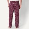 imageAmazon Essentials Mens StraightFit Woven Pajama Pant with PocketsBurgundy Puffin