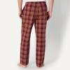 imageAmazon Essentials Mens StraightFit Woven Pajama Pant with PocketsBurgundy Rust Mix Plaid