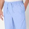 imageAmazon Essentials Mens StraightFit Woven Pajama Pant with PocketsLight Blue Stripe