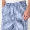 imageAmazon Essentials Mens StraightFit Woven Pajama Pant with PocketsLight Blue White Plaid