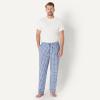 imageAmazon Essentials Mens StraightFit Woven Pajama Pant with PocketsLight Blue White Plaid